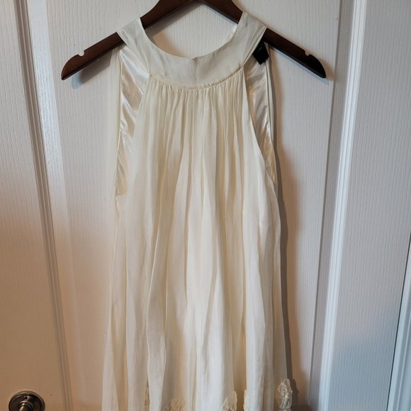 Silk Halter Mini Dress - Picture 1 of 4